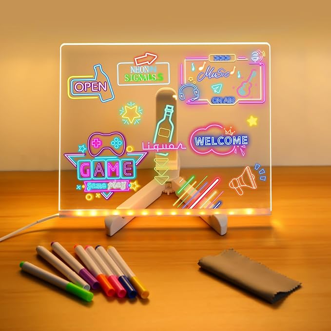 Tablero Led De Luz Para Dibujar Y Escrib