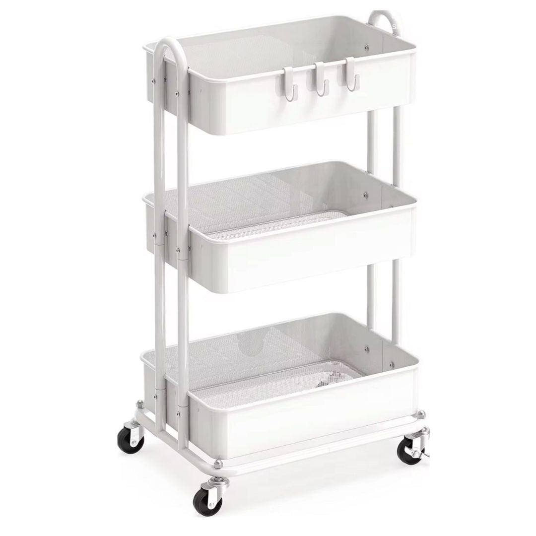 Carrito Organizador Metálico Infantil de 3 Niveles 🧸