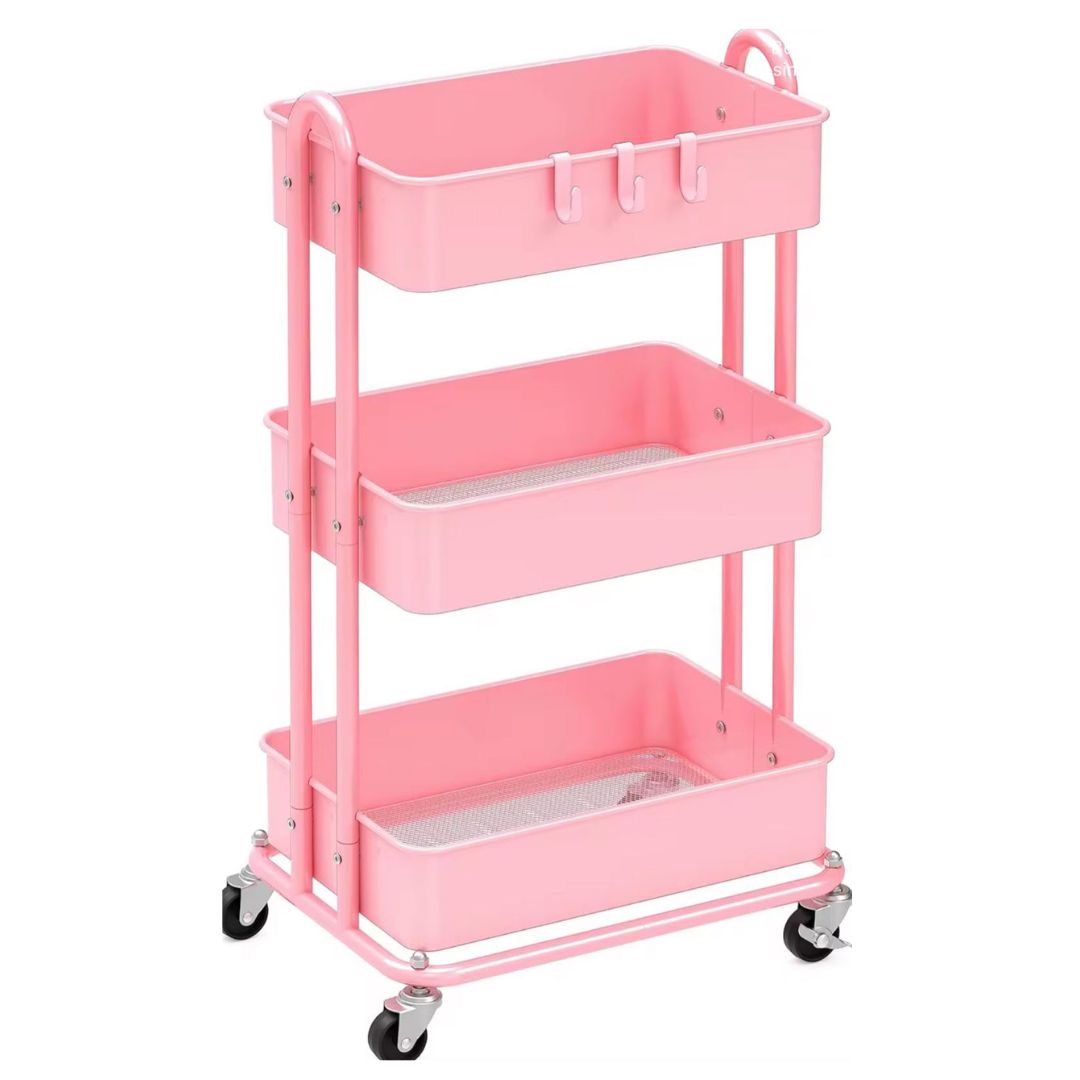 Carrito Organizador Metálico Infantil de 3 Niveles 🧸