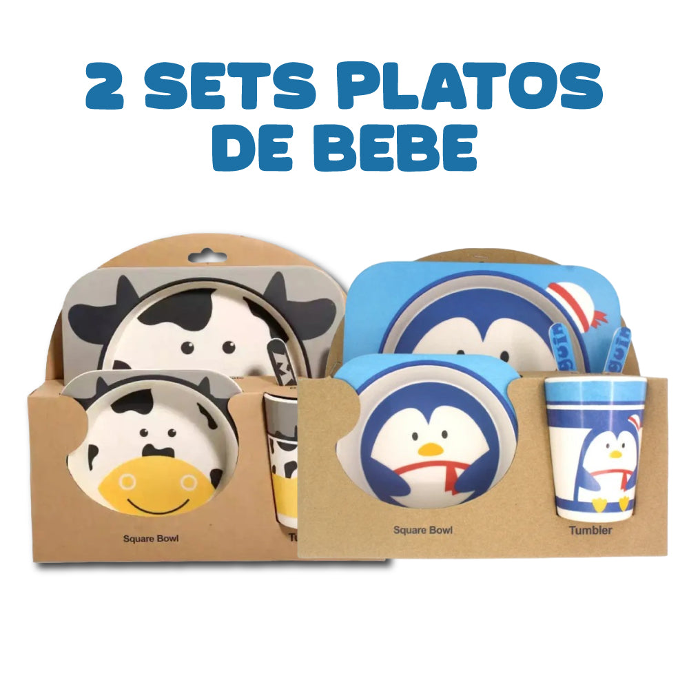 Set de Vajilla para Bebés ¡La manera más divertida y saludable de presentar sus comidas! 🍽️👶✨