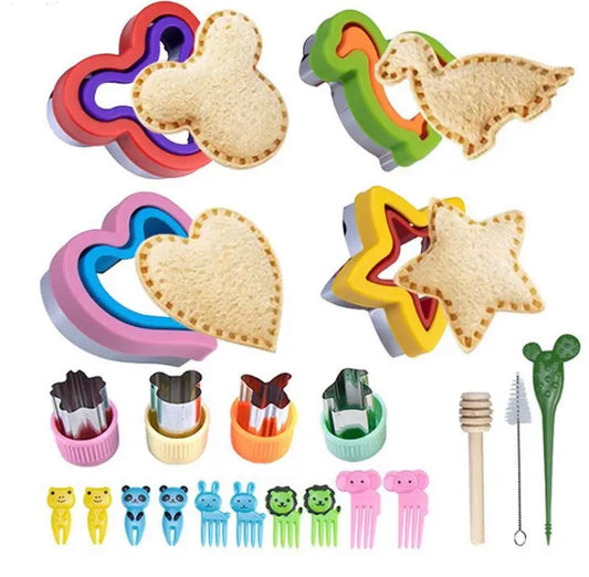 Kit de Cortadores y Accesorios para Lonchera Infantil 🥗