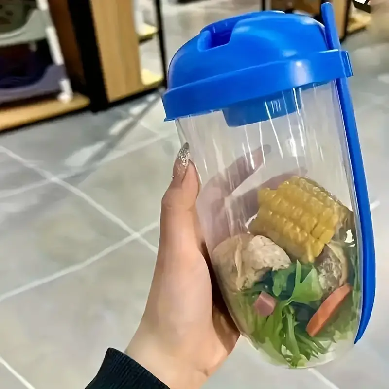 Taza de frutas y ensalada 1000ml - La solución perfecta para empacar comidas saludables y divertidas para tus hijos 🥗