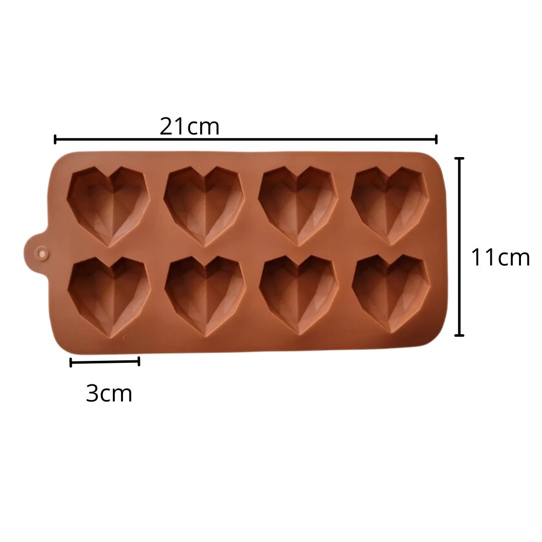 Molde Silicona De Corazón