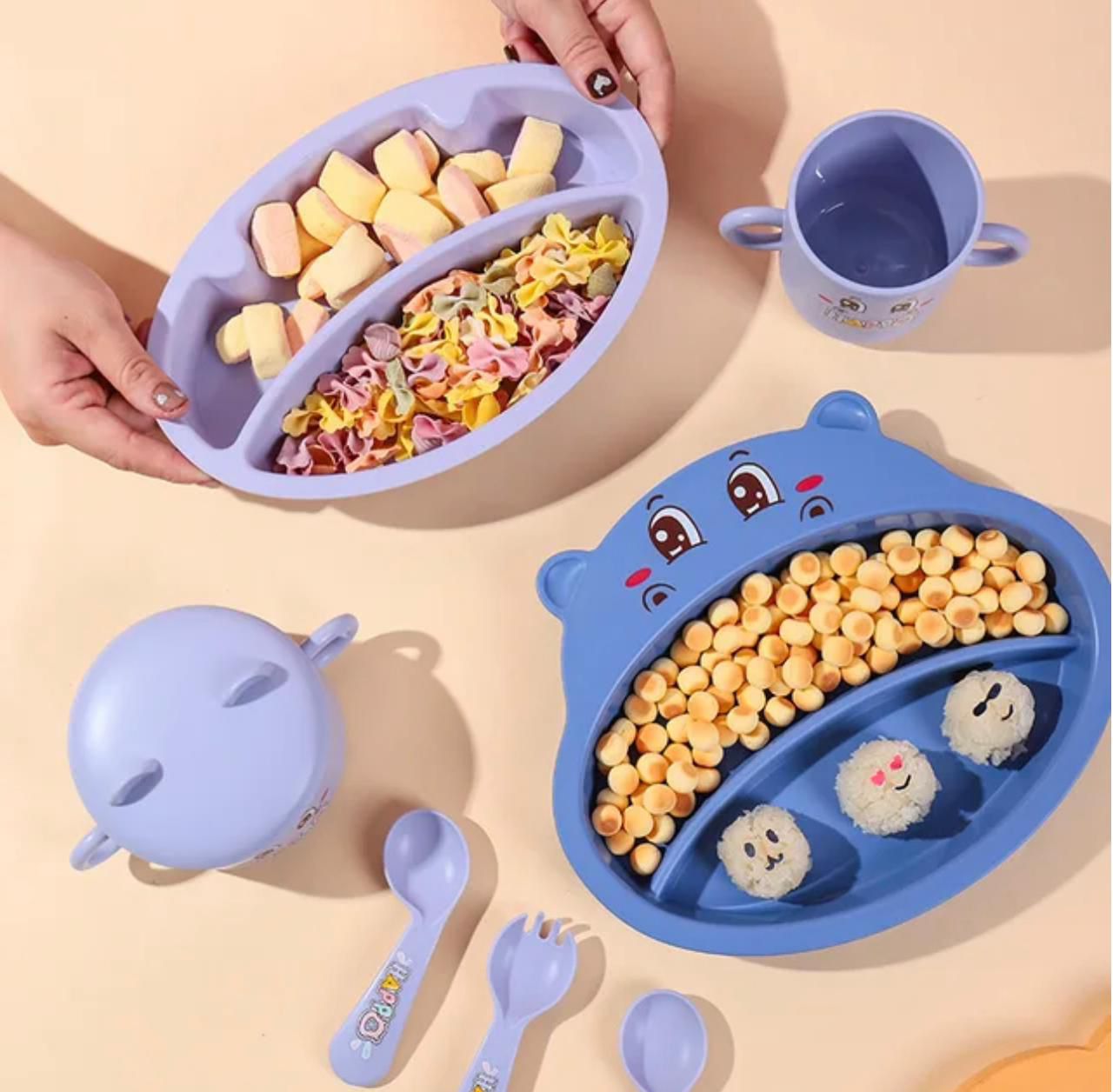 Set de Vajilla para Bebés  ¡La manera más divertida de presentar sus comidas! 🍽️👶✨
