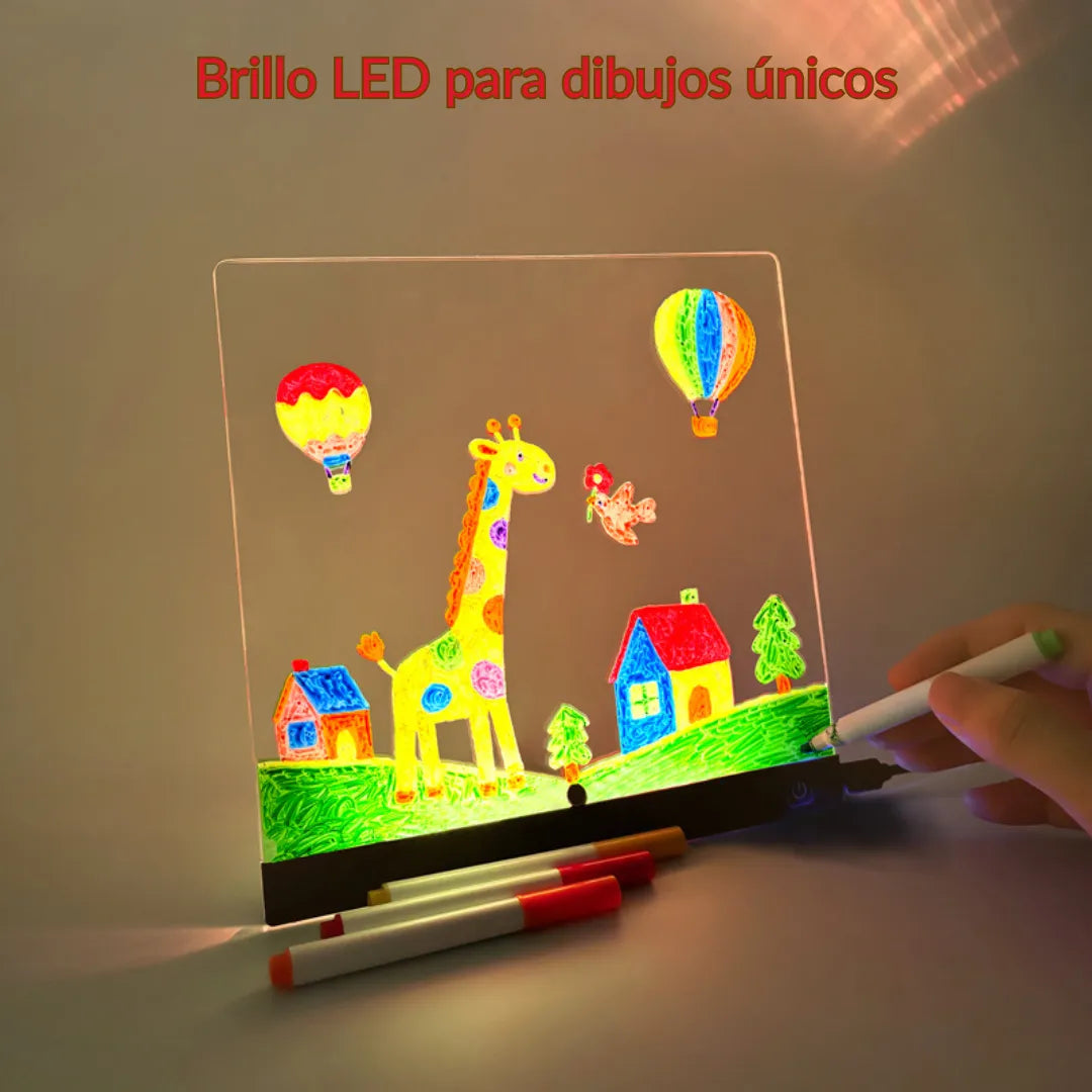 Tablero Led De Luz Para Dibujar Y Escrib