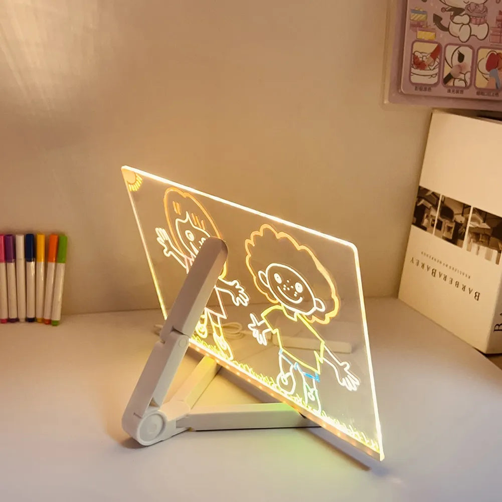 Tablero Led De Luz Para Dibujar Y Escrib