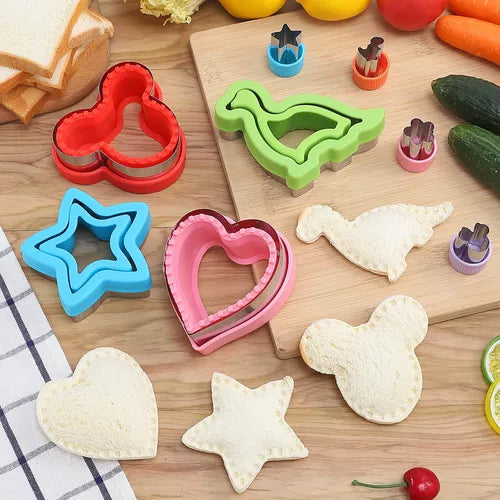 Kit de Cortadores y Accesorios para Lonchera Infantil 🥗