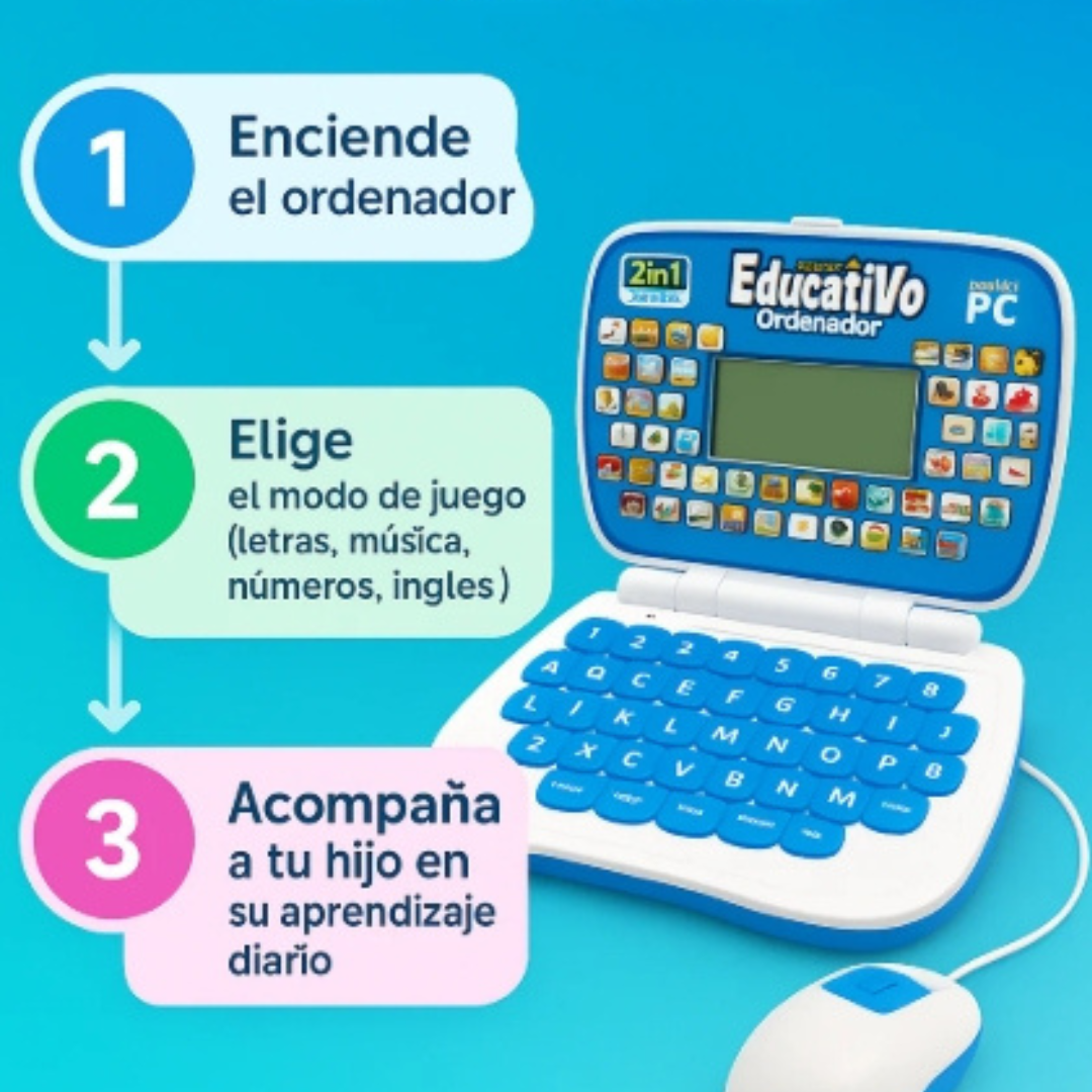 Computador Infantil Educativo Bilingüe 💻