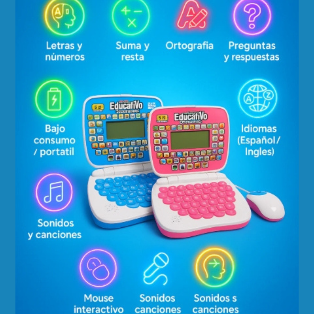 Computador Infantil Educativo Bilingüe 💻