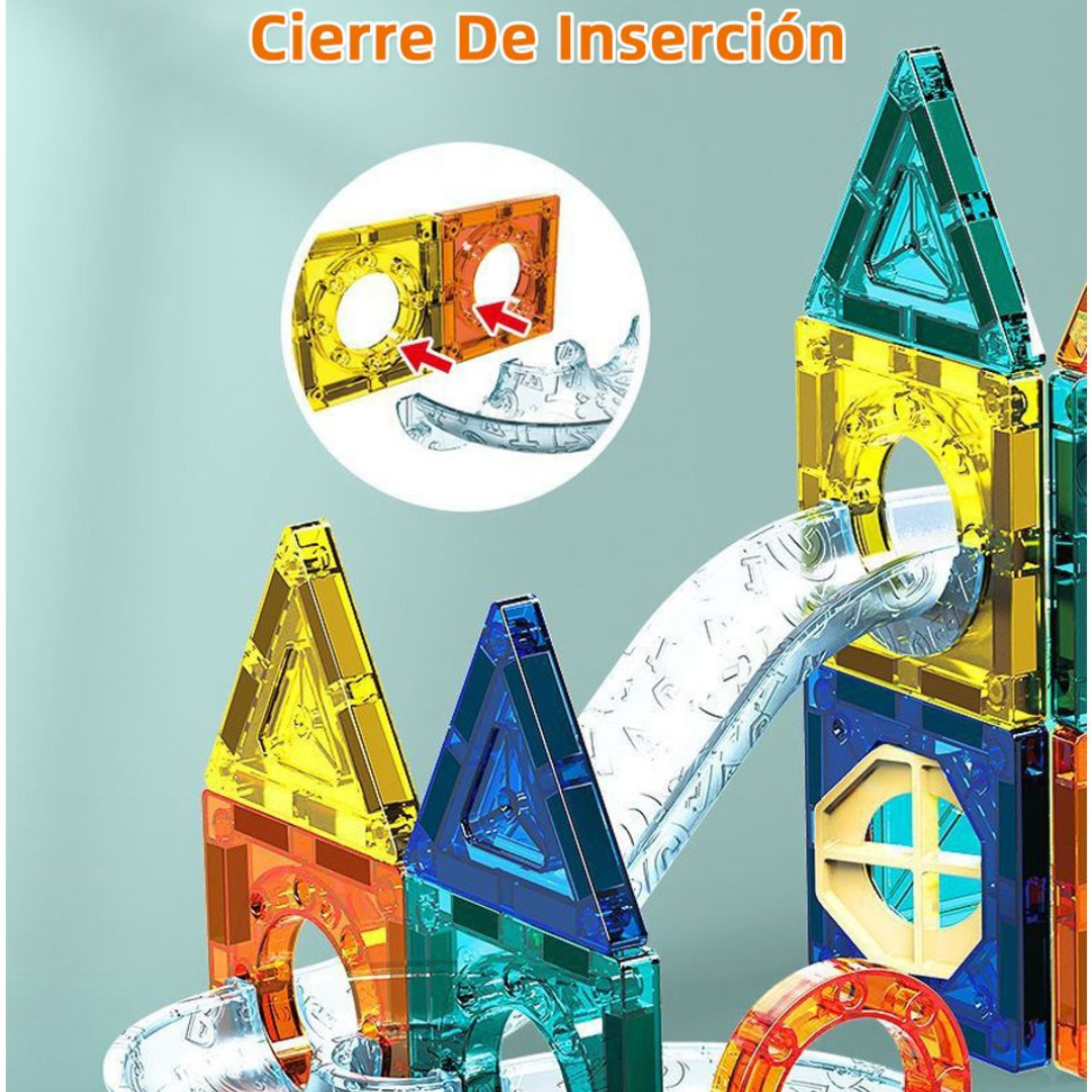 Set de Bloques Magnéticos con Tobogán – 97 Piezas 🎢