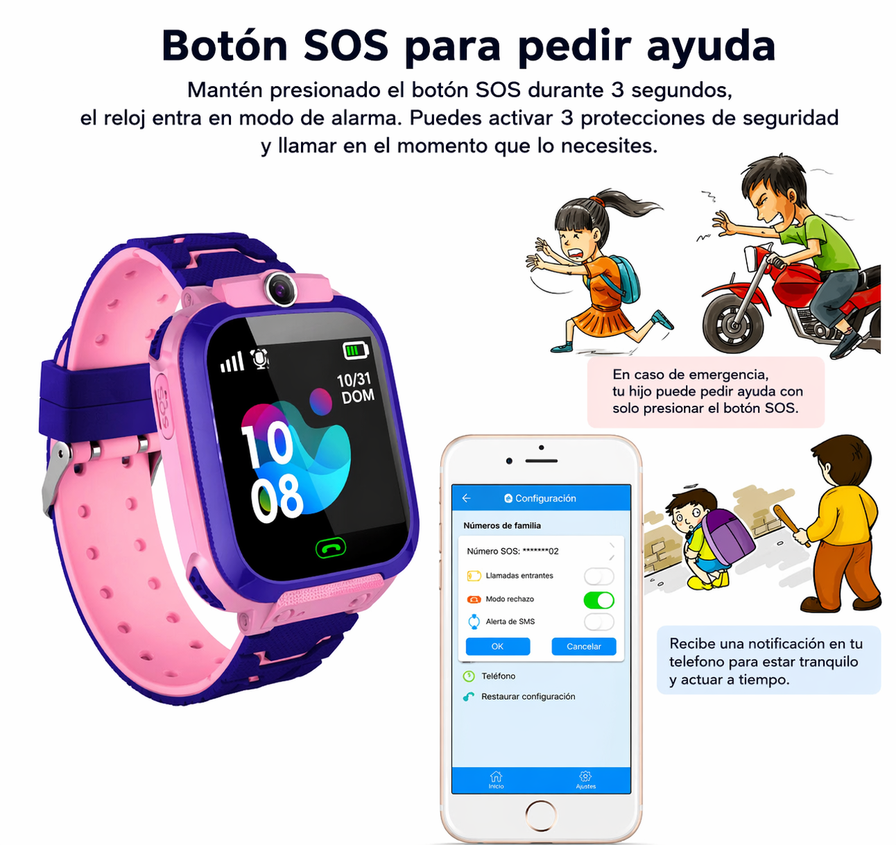 Reloj Smartwatch con localizador ⌚