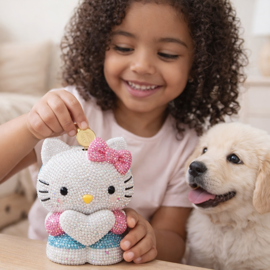Alcancía Infantil con Diamantes ✨