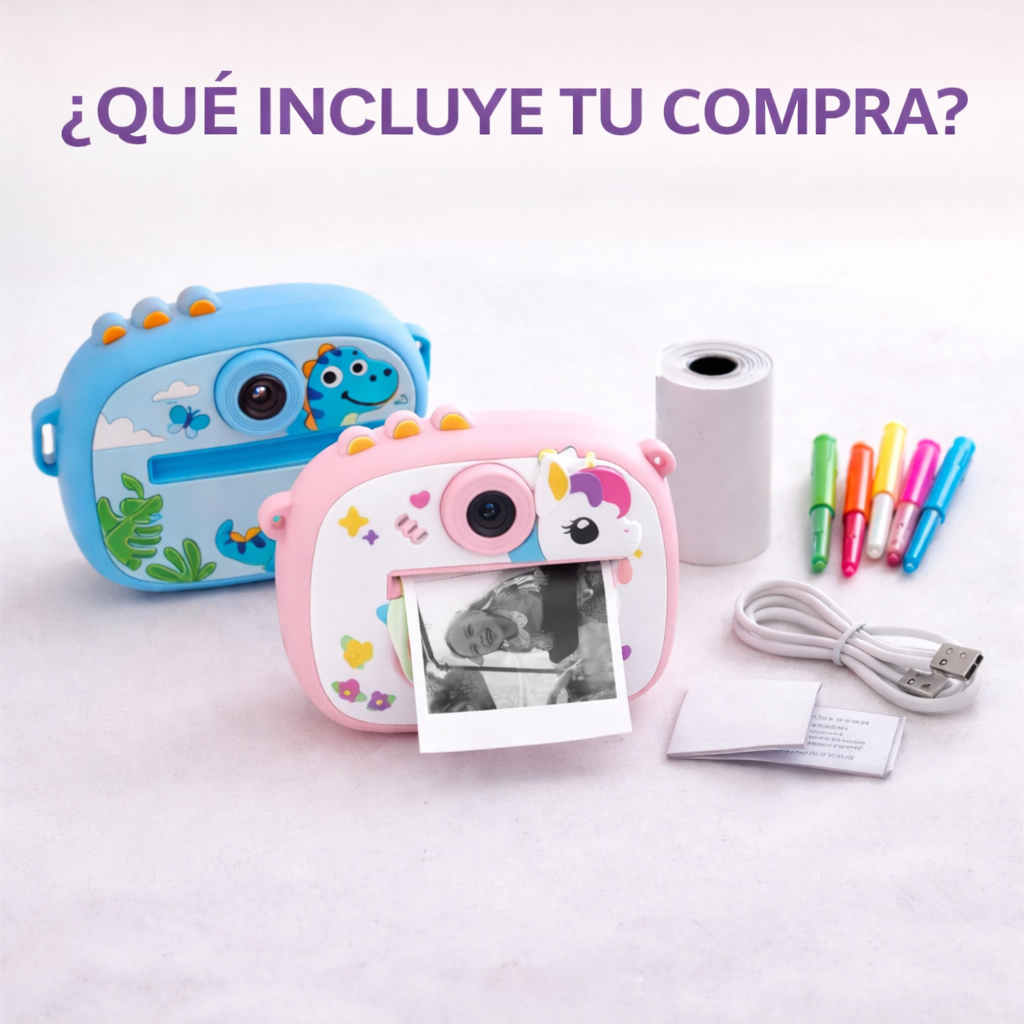 Cámara infantil con impresión térmica instantánea 📸