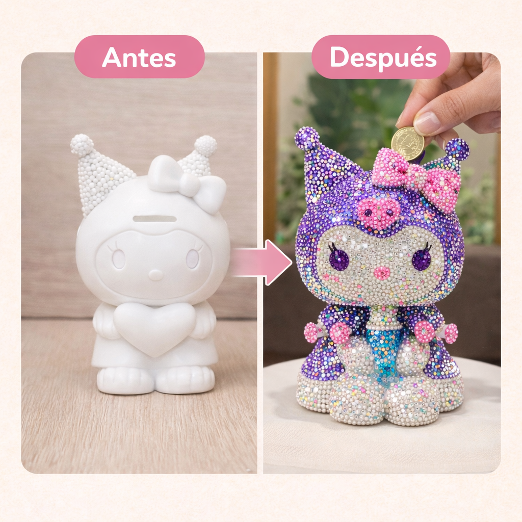 Alcancía Infantil con Diamantes ✨