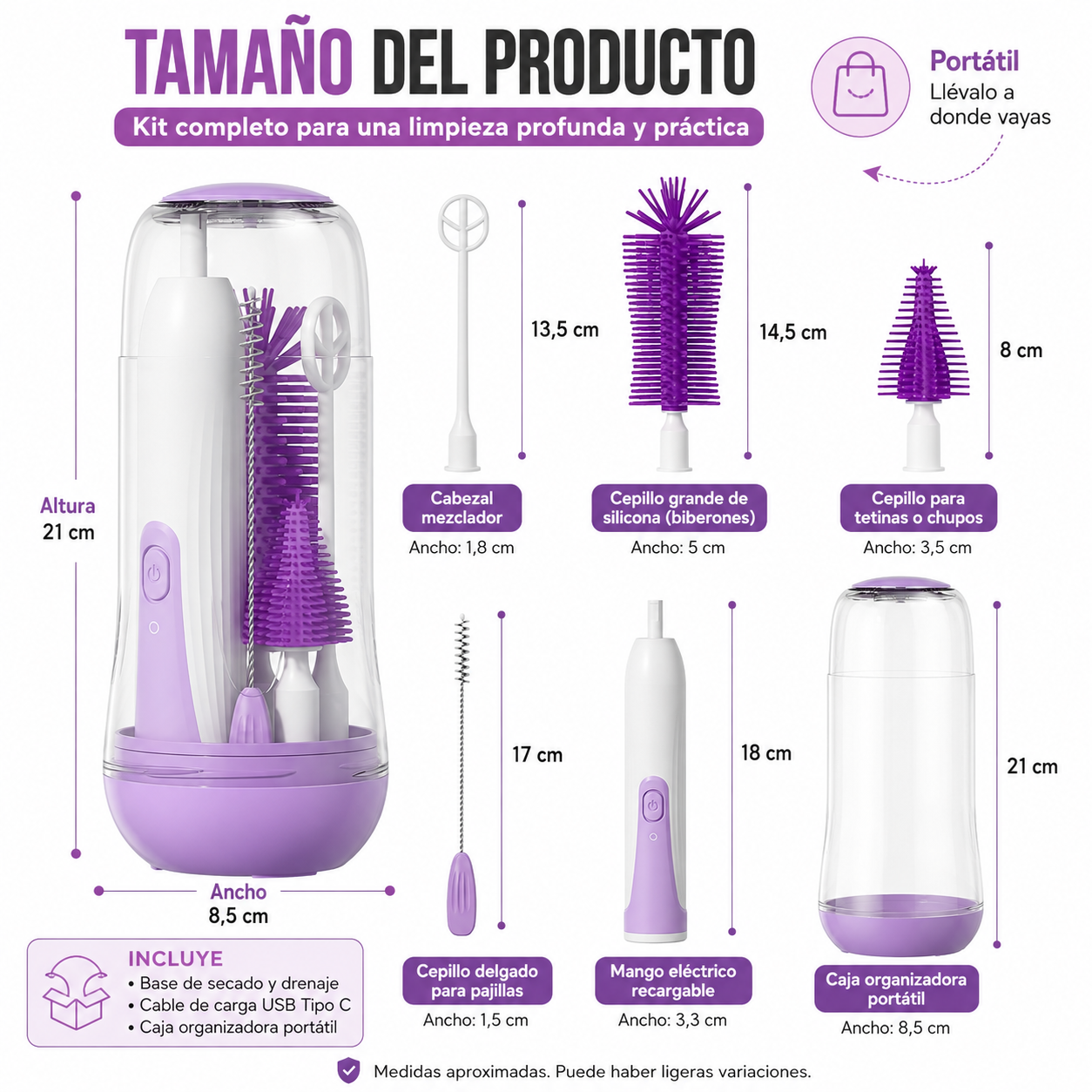 Limpiador eléctrico para teteros 🍼