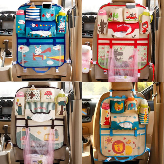 Organizador para carro con motivos infantiles🚗 El compañero ideal para tus viajes ✨