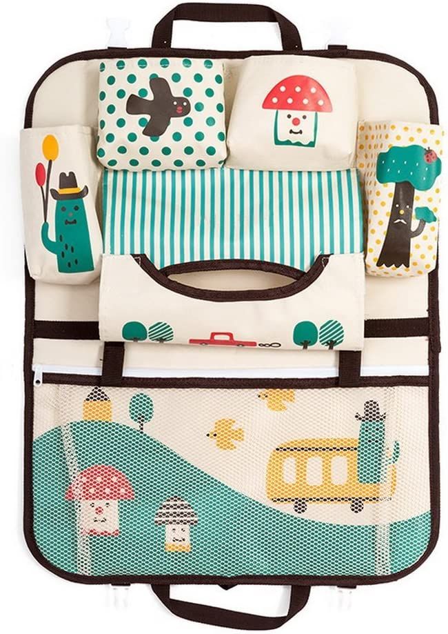 Organizador para carro con motivos infantiles🚗 El compañero ideal para tus viajes ✨