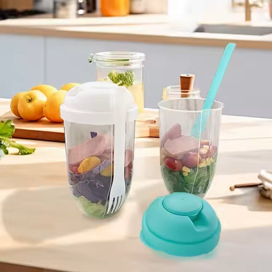 Taza de frutas y ensalada 1000ml - La solución perfecta para empacar comidas saludables y divertidas para tus hijos 🥗