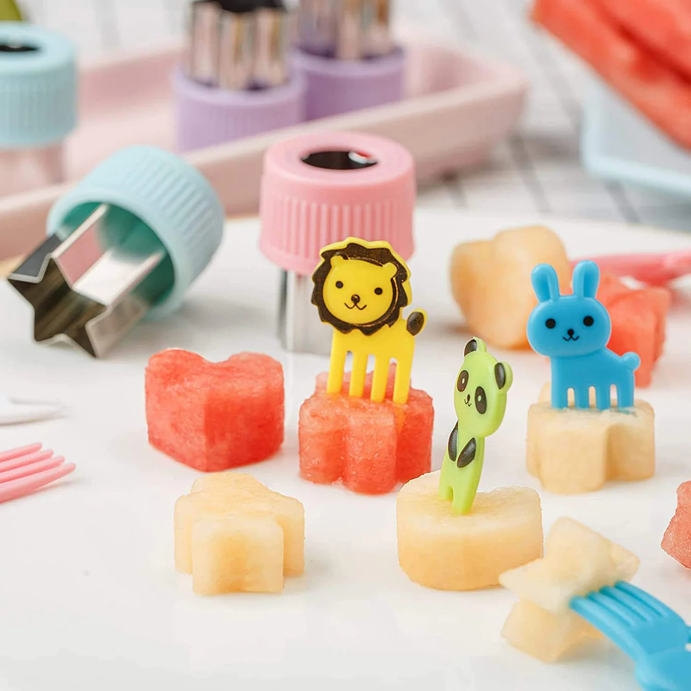 Kit de Cortadores y Accesorios para Lonchera Infantil 🥗