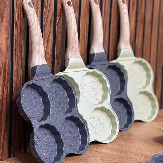 Sartén 4 puestos con figuras divertidas 🍳