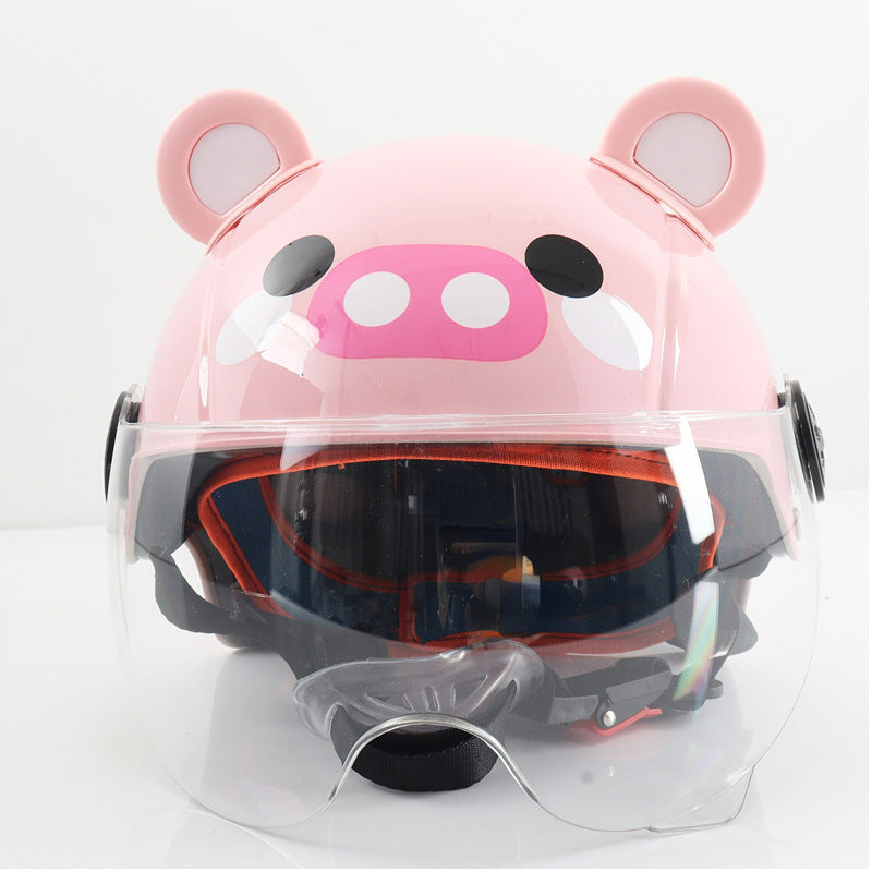 Casco Infantil de Seguridad para Moto 🐻